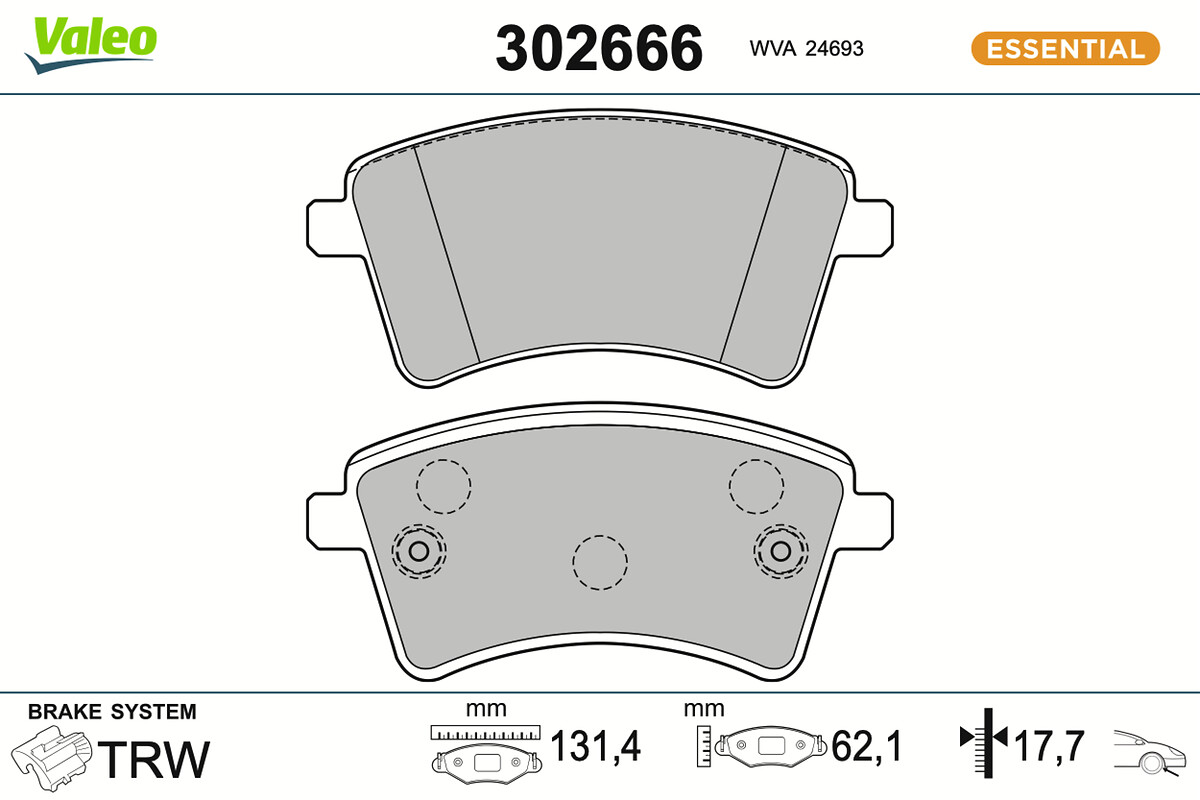 BRAKE PADS FIRST RENAULT KANGOO FR